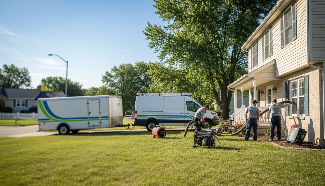 Flooded Basement Restoration And Cleanup With Repair in Edmore, MI near me
